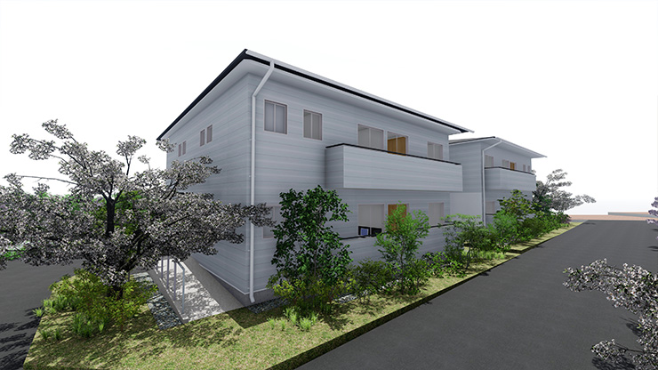 規格型障がい者グループホーム3棟